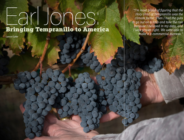 Earl Jones in Wine Business Monthly Magazine