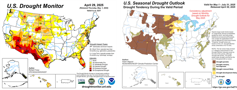 US Drought Monitor and Seasonal Outlook