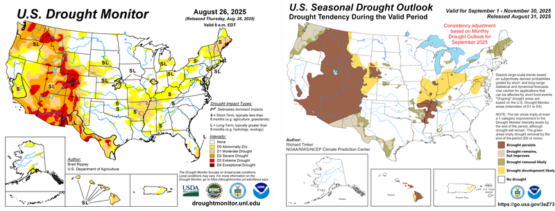 US Drought Monitor and Seasonal Outlook