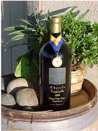 Bottle with an award