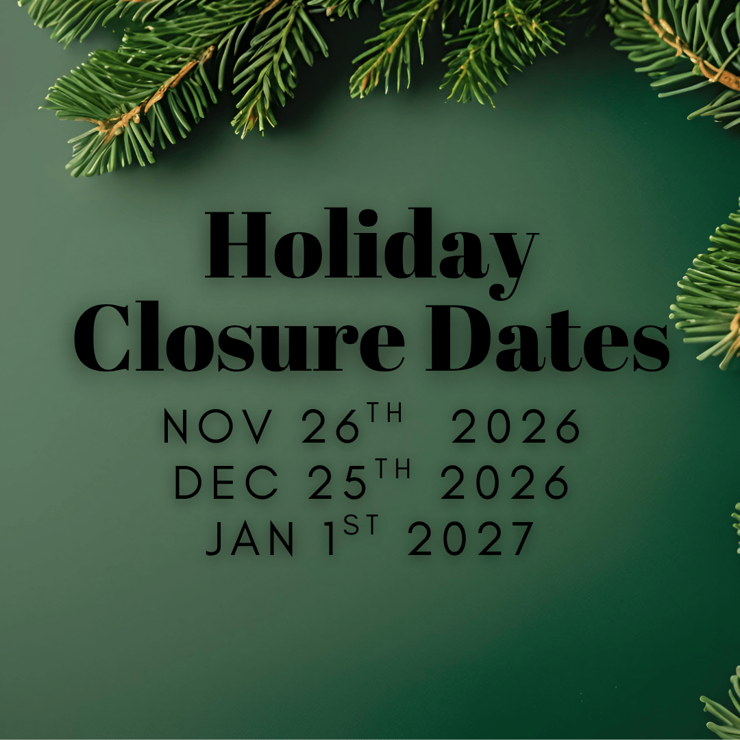 Upcoming Holiday Closures